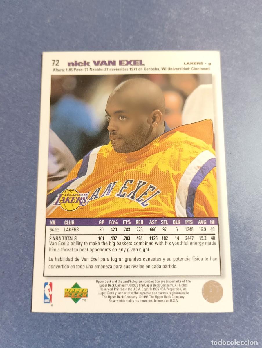 Coleccionismo cromos antiguos: NICK VAN EXEL NBA COLLECTIONS CHOICE 72 - Foto 2