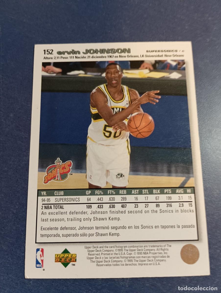 Coleccionismo cromos antiguos: ERVIN JOHNSON NBA COLLECTIONS CHOICE 152 - Foto 2