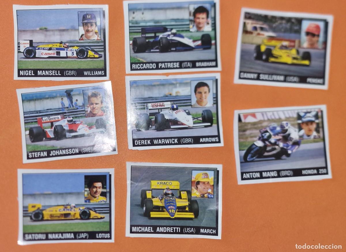 Coleccionismo cromos antiguos: 8 cromos motor adventures de TP y panini despegados - Foto 1