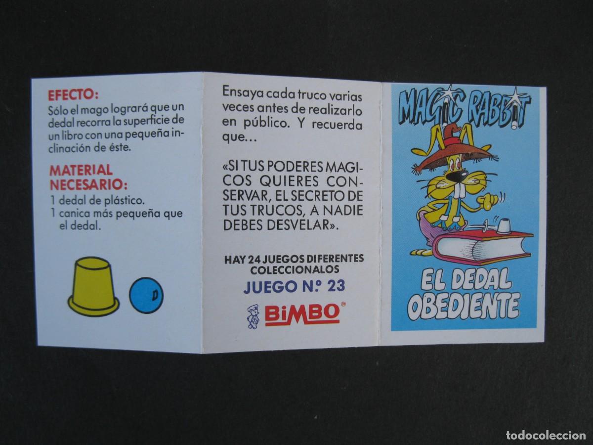Coleccionismo cromos antiguos: MAGIC RABBIT - CROMO N&ordm; 23 - EL DEDAL OBEDIENTE - BIMBO. - Foto 3
