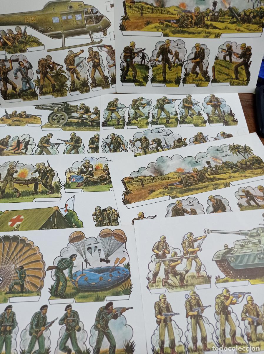 Coleccionismo cromos antiguos: 10 RECORTABLES DE SOLDADOS - Foto 1