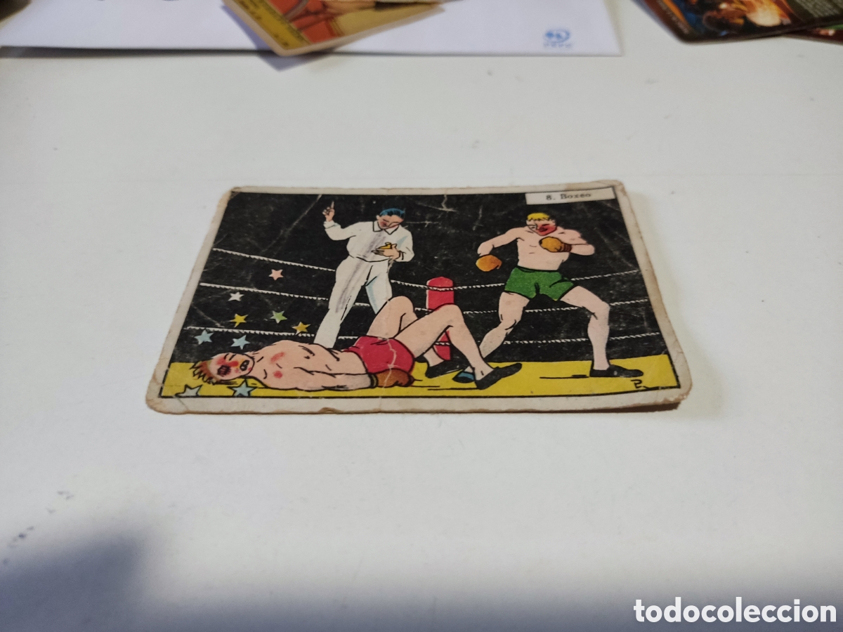 Coleccionismo cromos antiguos: Cromo boxeo pelea ring - Foto 1