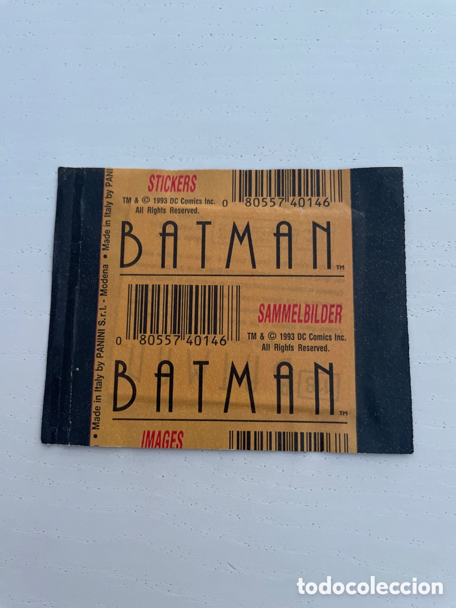Coleccionismo cromos antiguos: Sobre de cromos sin abrir BATMAN 1993 - Foto 2