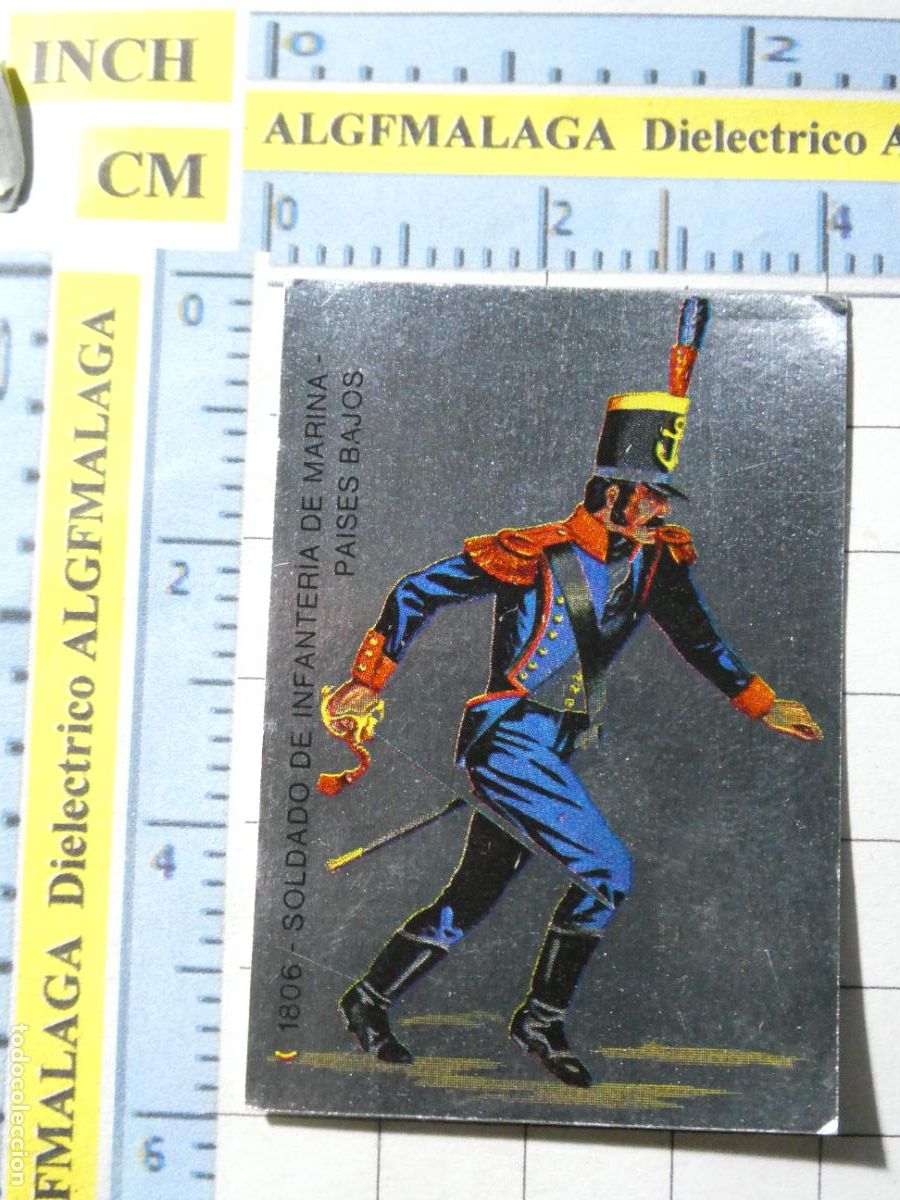 Coleccionismo Cromos antiguos: CROMO CROMITO MILITAR SOLDADOS DE EUROPA 1975. 174 SOLDADO INFANTER&Iacute;A MARINA PAISES BAJOS 1806