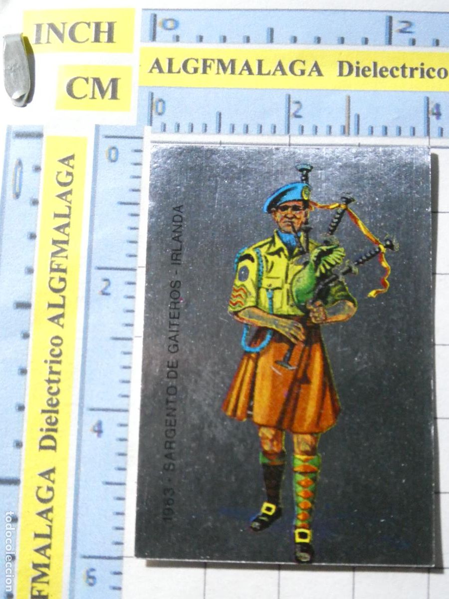 Collezionismo Figurine antiche: CROMO CROMITO MILITAR SOLDADOS DE EUROPA 1975. 206 SARGENTO GAITEROS IRLANDA 1963