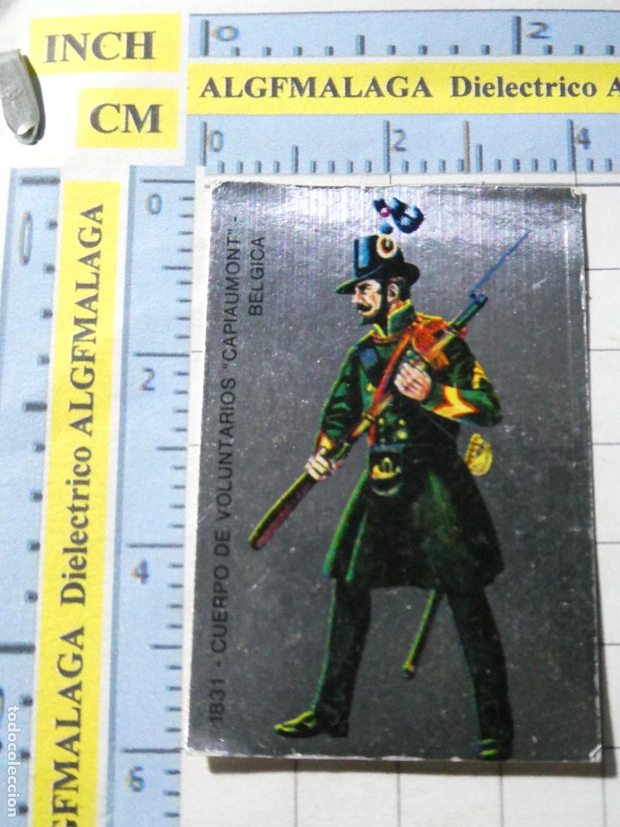 Collezionismo Figurine antiche: CROMO CROMITO MILITAR SOLDADOS DE EUROPA 1975. 180 CUERPO VOLUNTARIOS CAPIAUMONT B&Eacute;LGICA 1931
