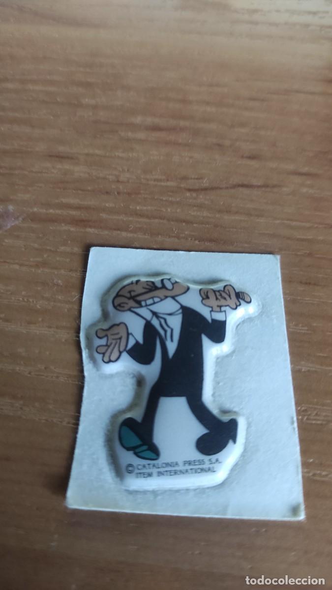 Coleccionismo cromos antiguos: 1 cromo pegatina acolchado Mortadelo Catalonia press