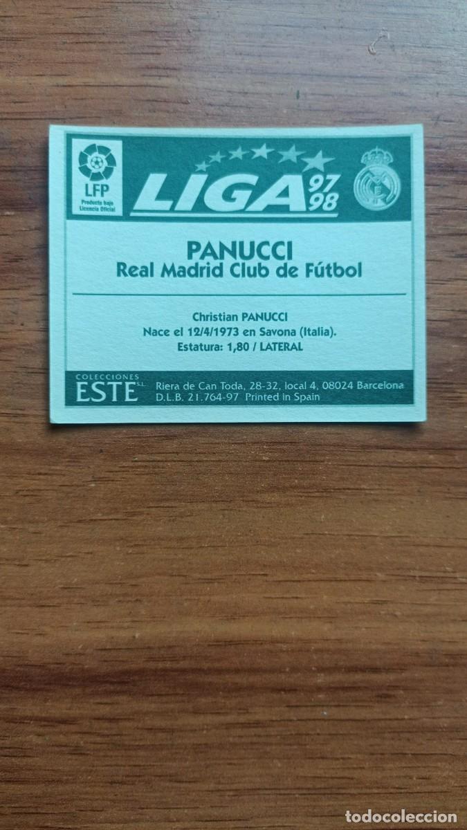 Sammeln alte Sammelbilder: Ediciones Este,equipo R.MADRID PANUCCI Liga 97-98 L0109
