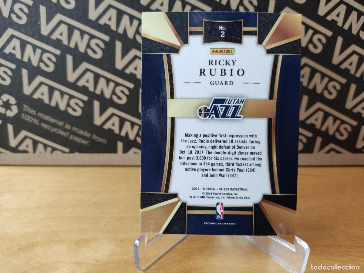 Coleccionismo cromos antiguos: RICKY RUBIO- NBA PANINI SELECT 2017-18 - Foto 2