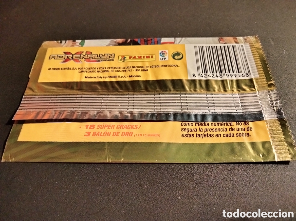 Coleccionismo cromos antiguos: SOBRE VAC&Iacute;O ADRENALYN 2011/12 MESSI - Foto 2