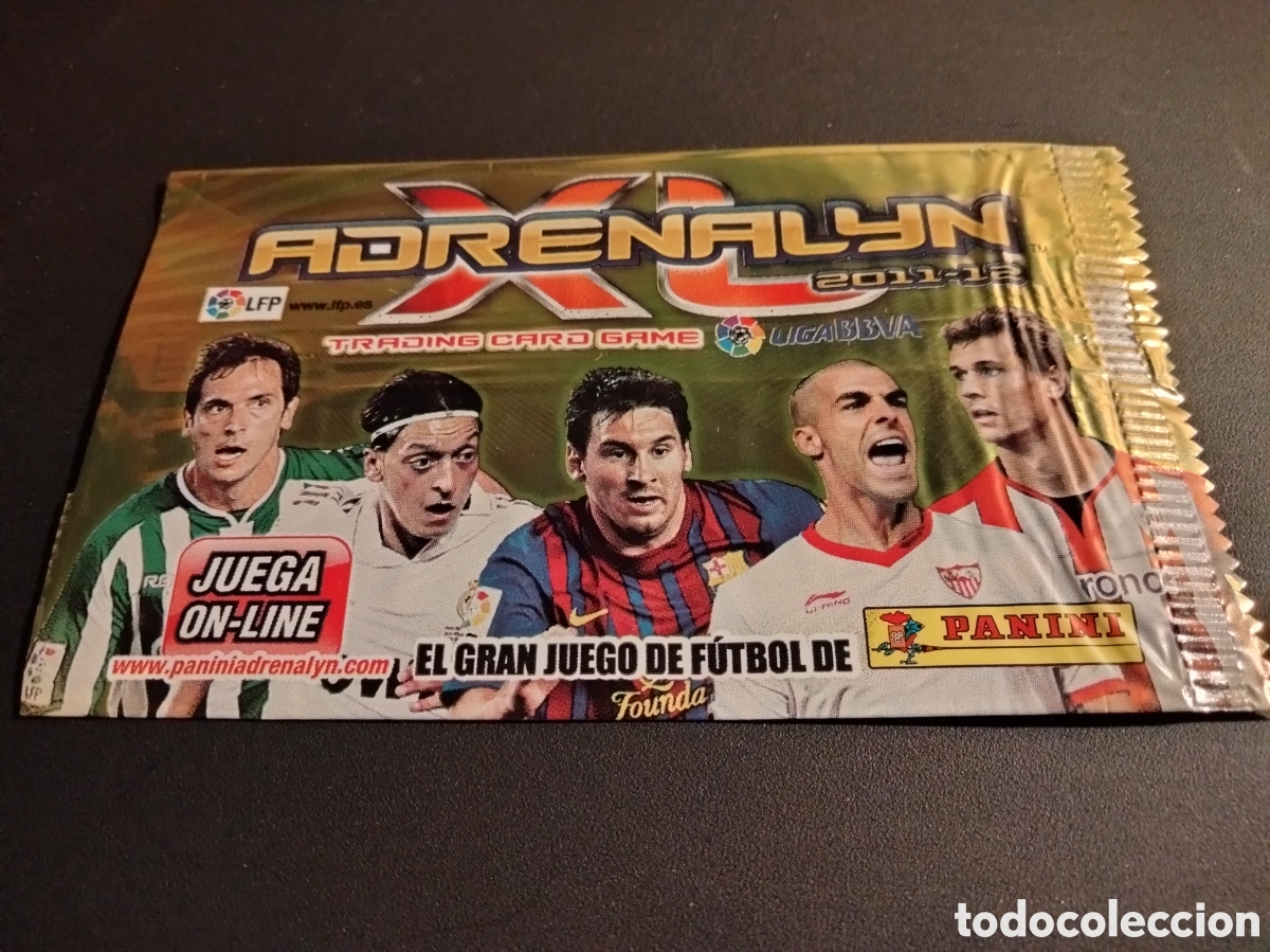 Coleccionismo cromos antiguos: SOBRE VAC&Iacute;O ADRENALYN 2011/12 MESSI - Foto 1