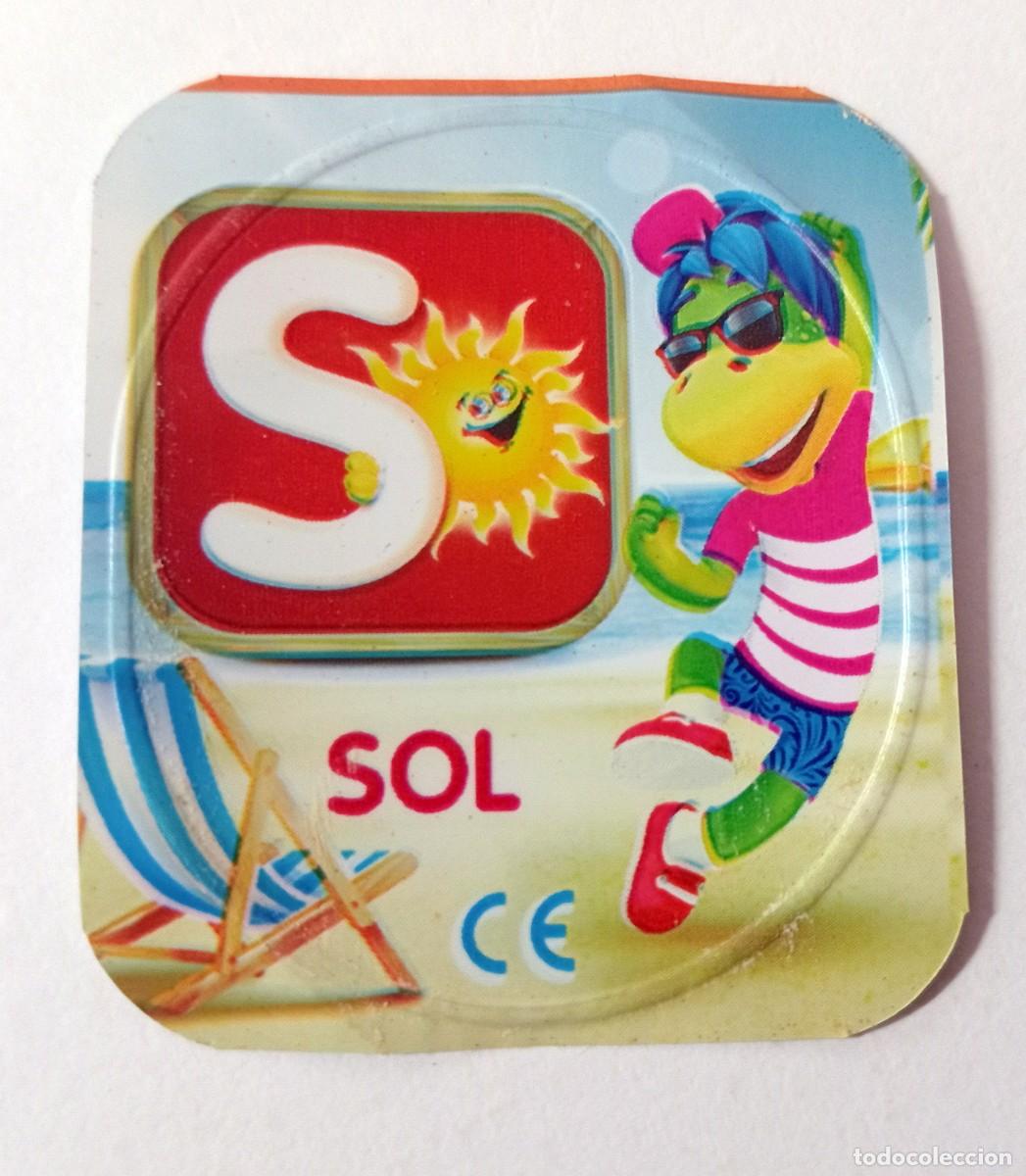 Coleccionismo cromos antiguos: TAPA DE DANONINOS ABECEDARIO: LETRA S (SOL)