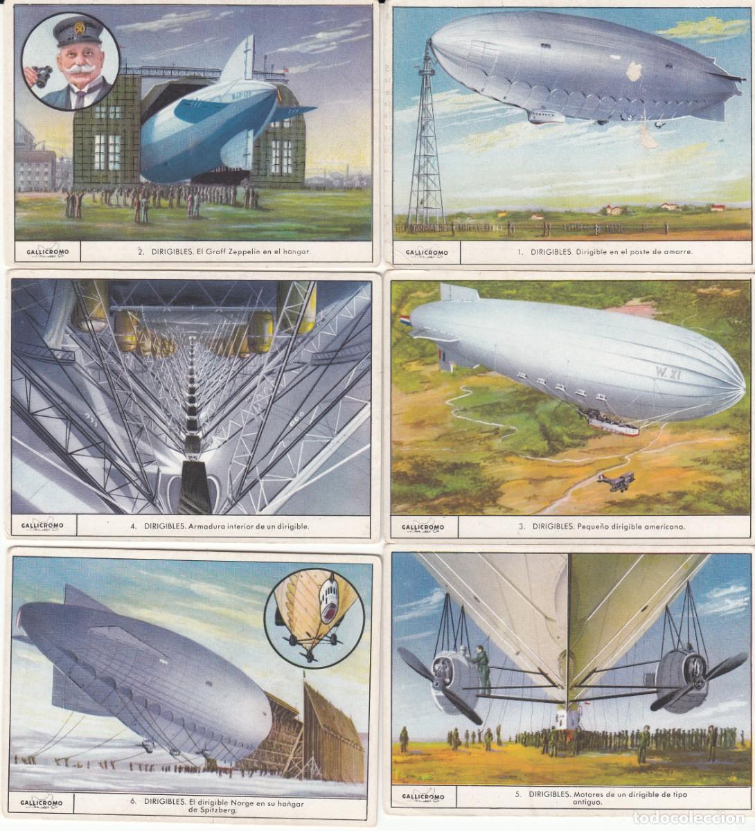 Coleccionismo cromos antiguos: GALLICROMO - SERIE COMPLETA NUM. 8 DIRIGIBLES - Foto 1
