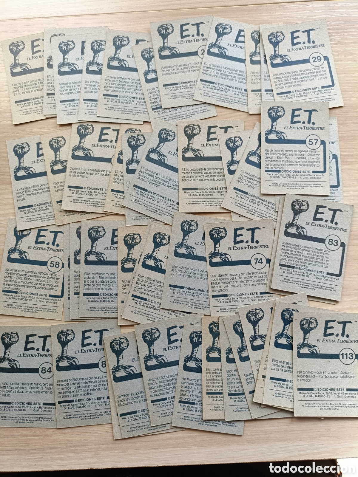 Coleccionismo cromos antiguos: E.T. el Extra-Terrestre Ediciones Este Lote 50 cromos nuevos - Foto 5