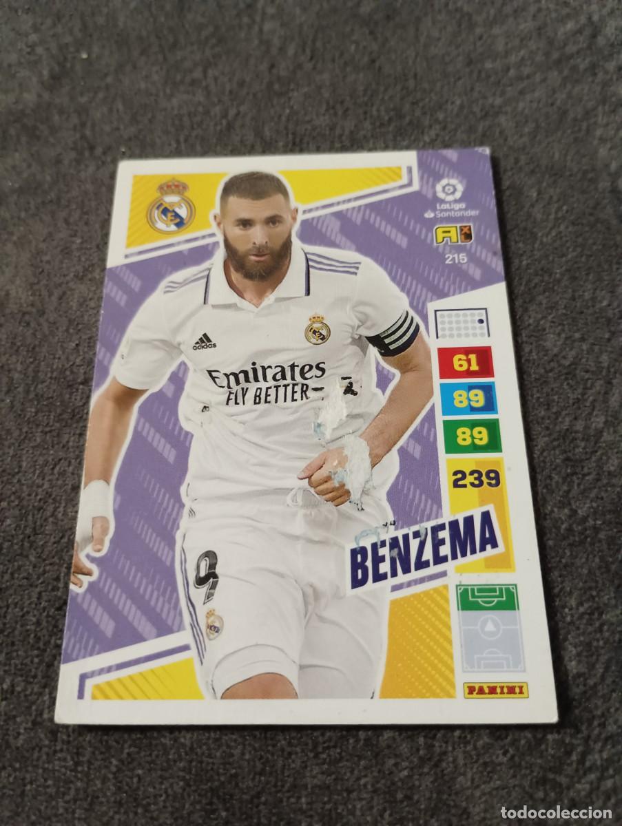 Coleccionismo Cromos antiguos: BENZEMA ADRENANALYN LA LIGA 22 23