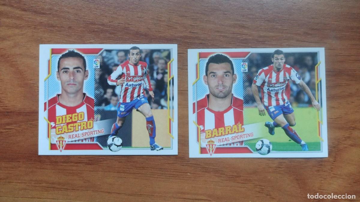 Coleccionismo cromos antiguos: Ediciones Este LOTE 2 CROMOS SPORTING DE GIJON Liga 2010-2011 L0300
