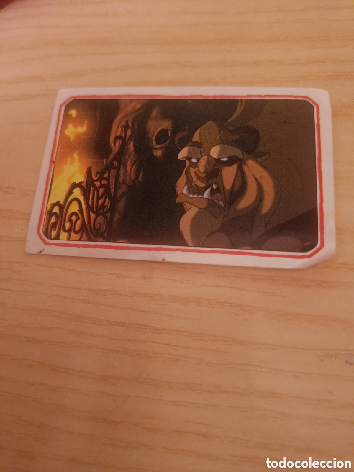 Collectable Antique Stickers: Cromo La Bella y la Bestia Disney N&ordm; 69 nunca pegado - Panini.