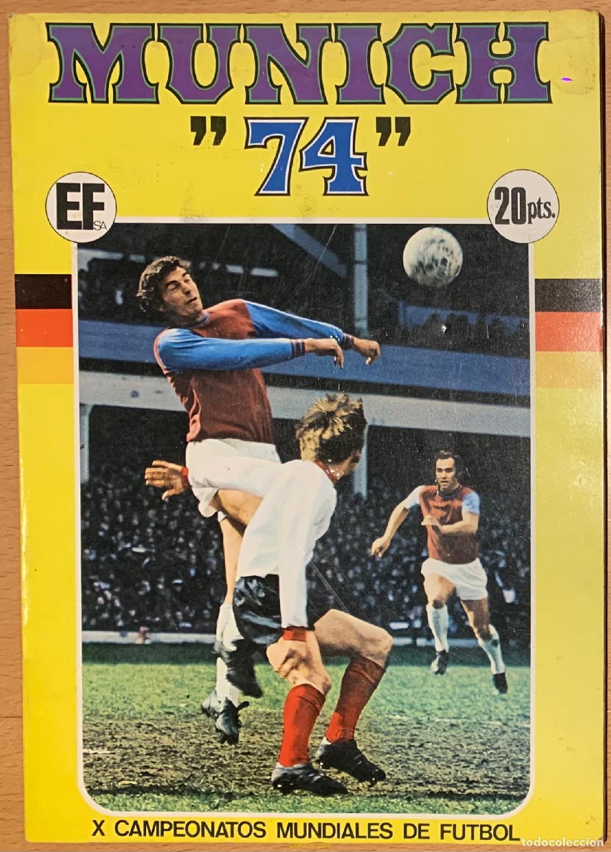 Coleccionismo cromos antiguos: ALBUM MUNICH 74 1974 COMPLETO EDITORIAL FHER