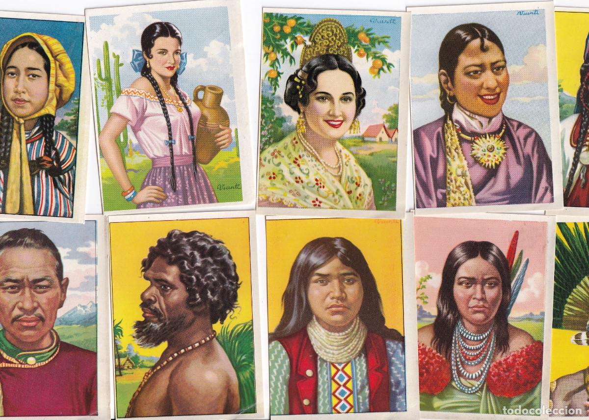 Coleccionismo cromos antiguos: LOTE DE 240 CROMOS DE RAZAS HUMANAS. - Foto 2