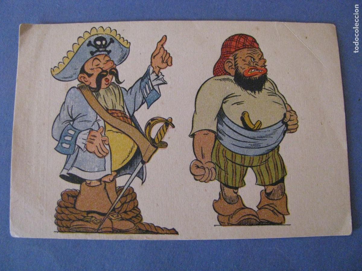 Coleccionismo Cromos antiguos: CROMO DE LAS AVENTURAS DE CUCURUCHITO Y PINOCHO. EL CAPITAN PATATUFO, EL PIRATA PATAPON.