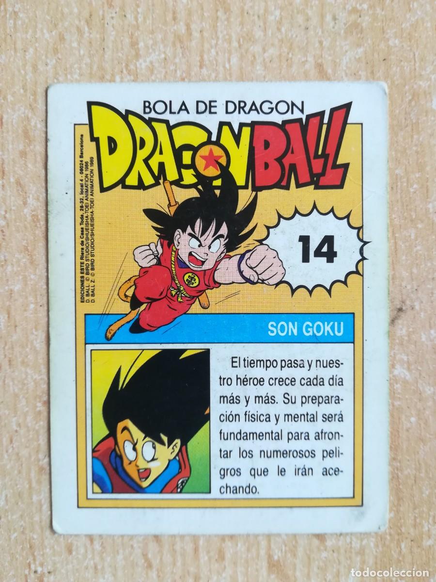 Coleccionismo cromos antiguos: Dragon Ball Ediciones Este N&ordm; 14. Son Goku - Foto 2