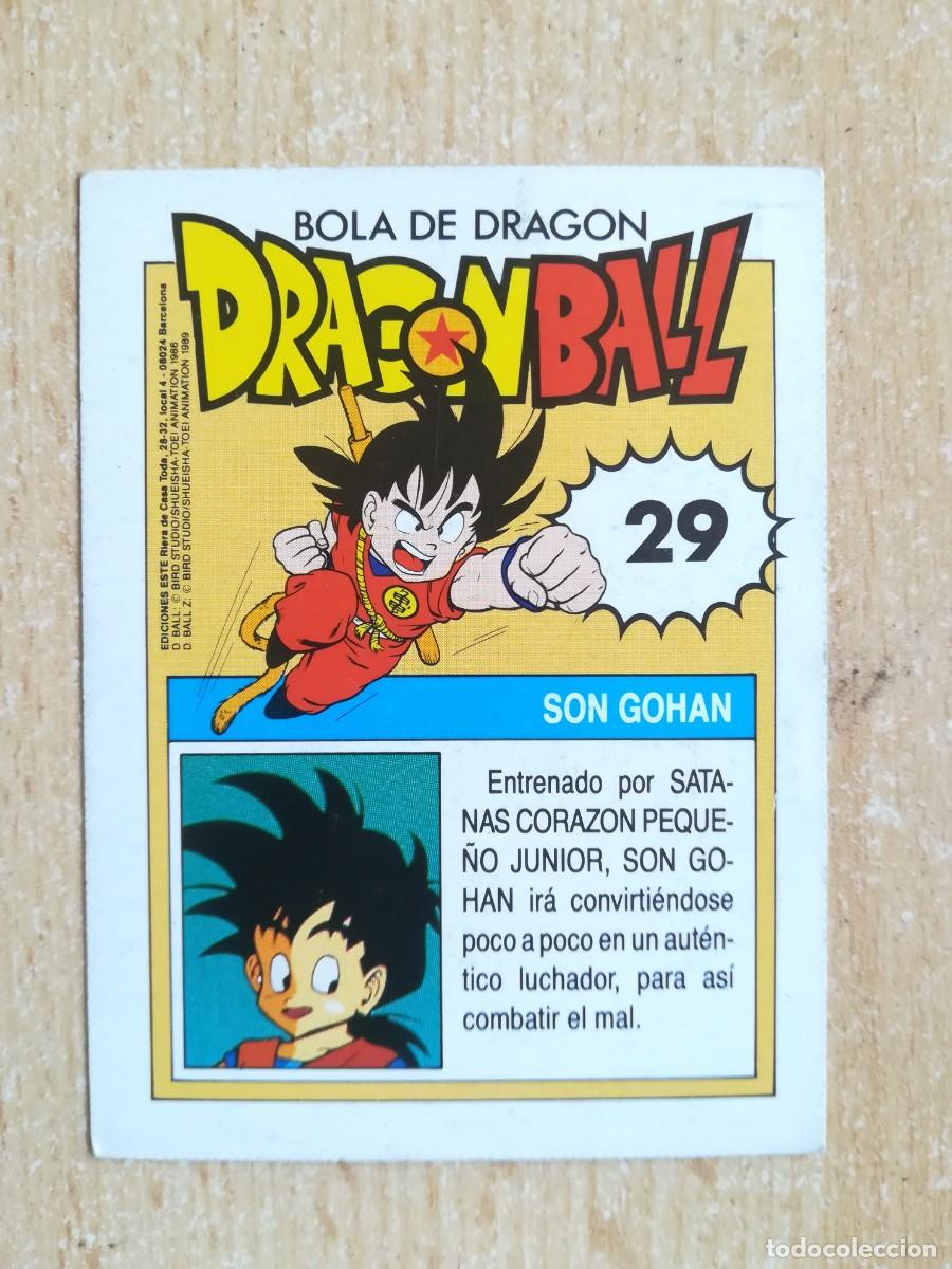 Coleccionismo cromos antiguos: Dragon Ball Ediciones Este N&ordm; 29. Son Gohan - Foto 2