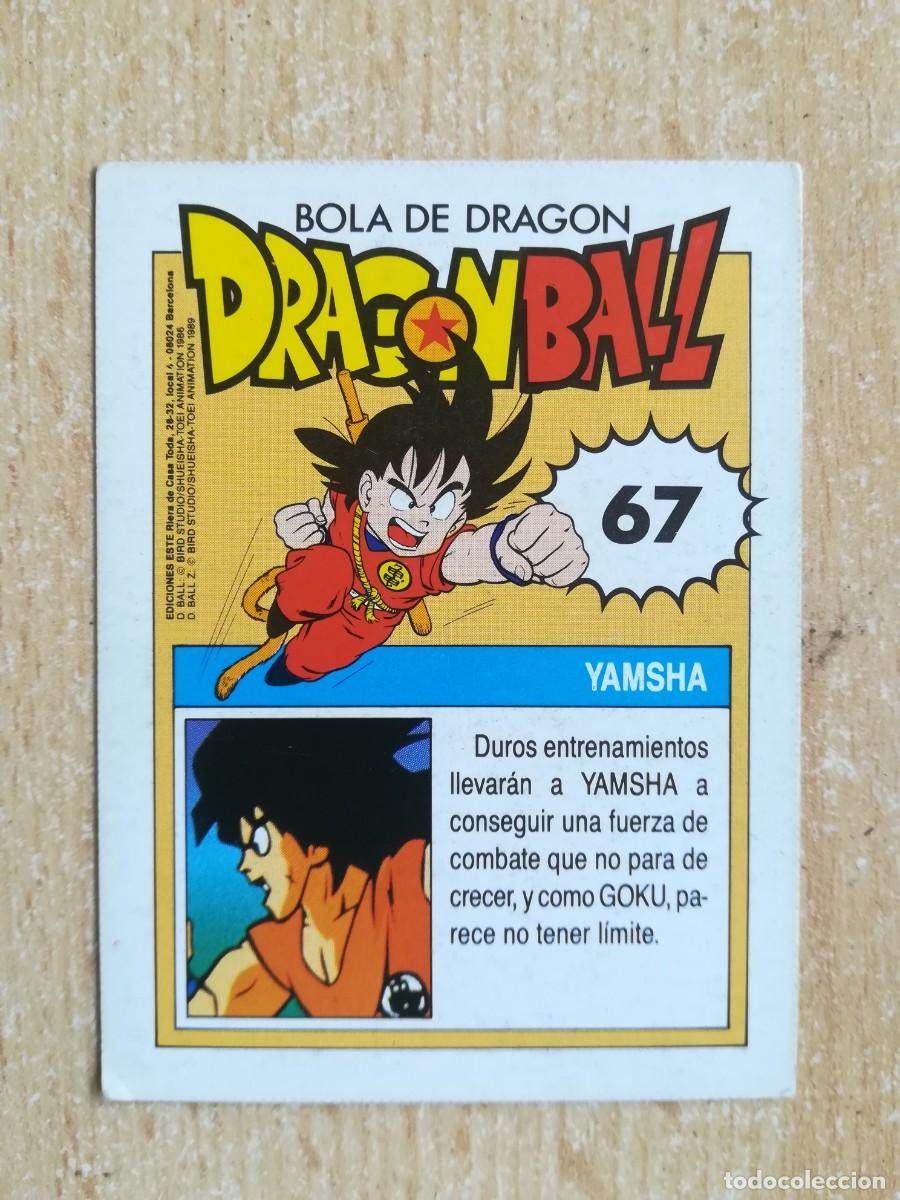 Coleccionismo cromos antiguos: Dragon Ball Ediciones Este N&ordm; 67. Yamsha - Foto 2