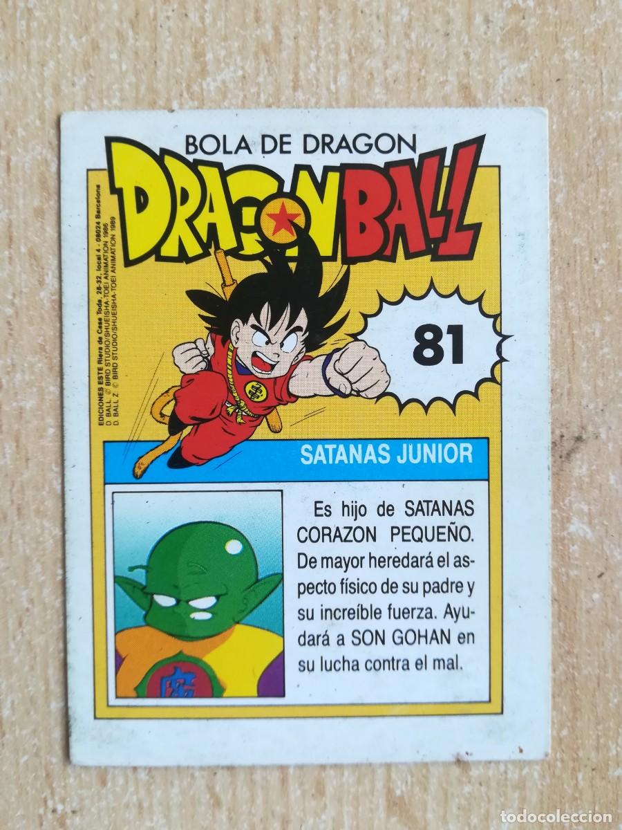 Coleccionismo cromos antiguos: Dragon Ball Ediciones Este N&ordm; 81. Satanas Junior - Foto 2