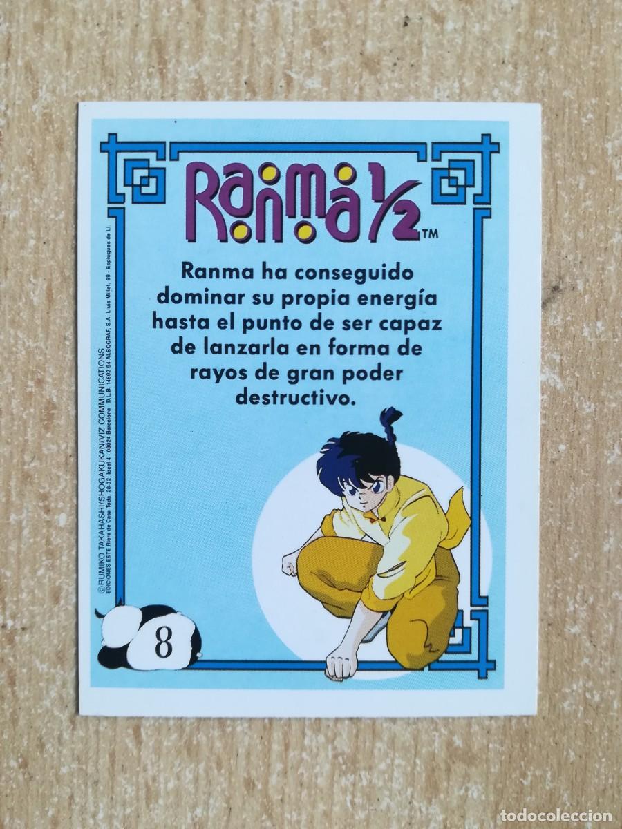 Coleccionismo cromos antiguos: Ranma 1/2 Ediciones Este N&ordm; 8 Ranma Chico. - Foto 2