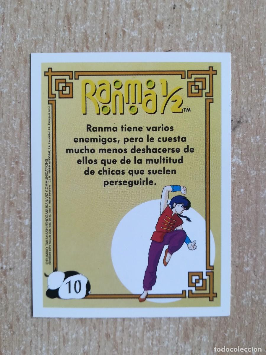 Coleccionismo cromos antiguos: Ranma 1/2 Ediciones Este N&ordm; 10 Ranma Chico. - Foto 2