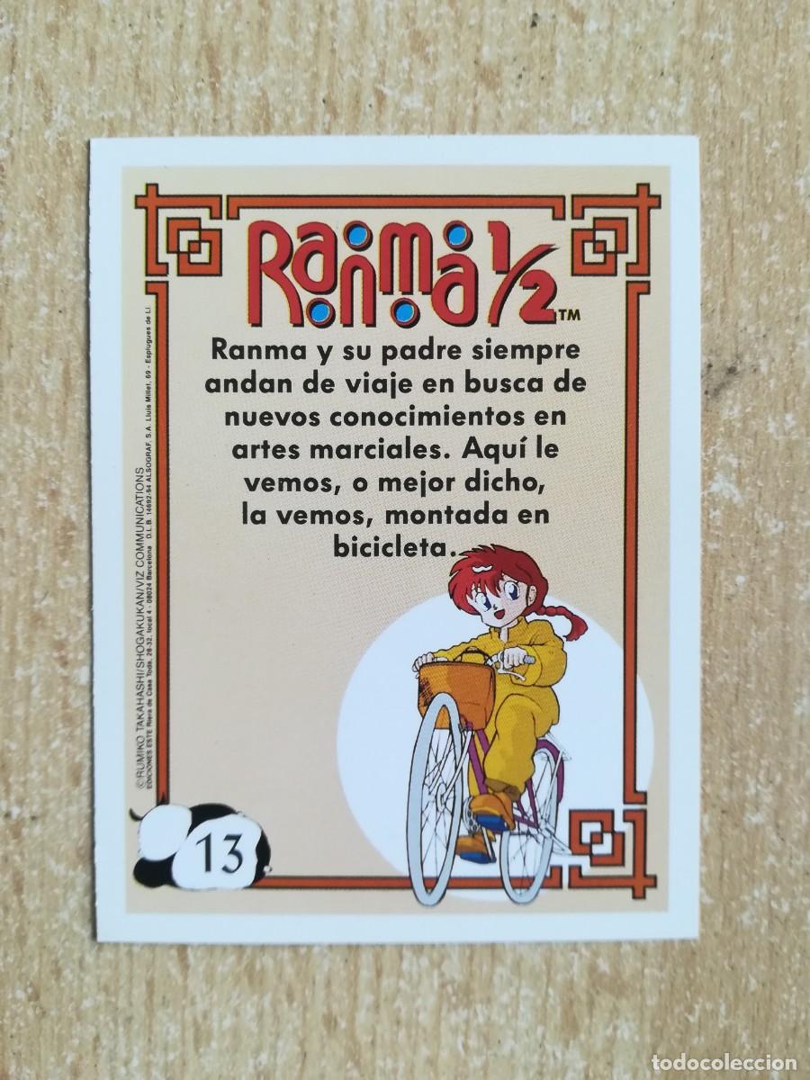 Coleccionismo cromos antiguos: Ranma 1/2 Ediciones Este N&ordm; 13 Ranma Chica. - Foto 2