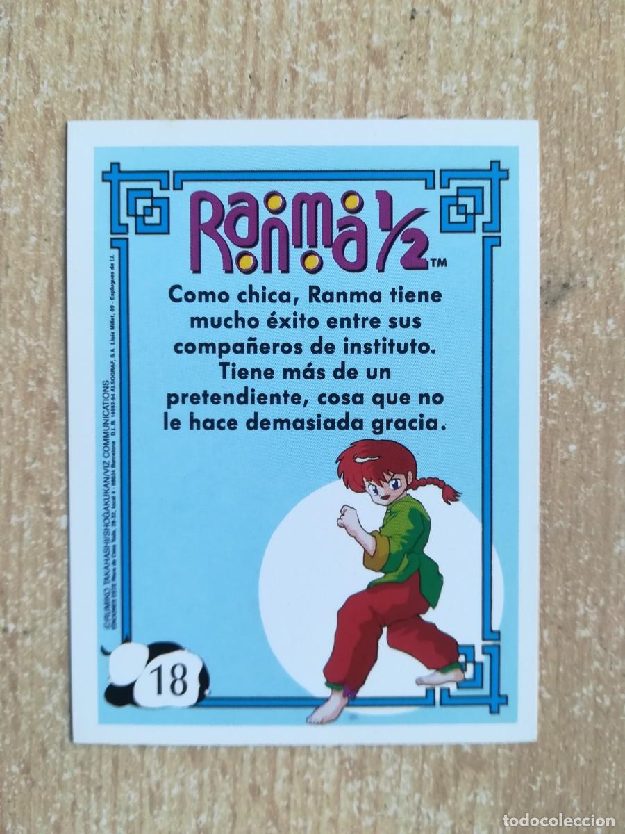 Coleccionismo cromos antiguos: Ranma 1/2 Ediciones Este N&ordm; 18 Ranma Chica. - Foto 2