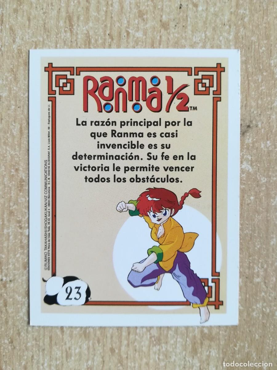 Coleccionismo cromos antiguos: Ranma 1/2 Ediciones Este N&ordm; 23 Ranma Chica. - Foto 2
