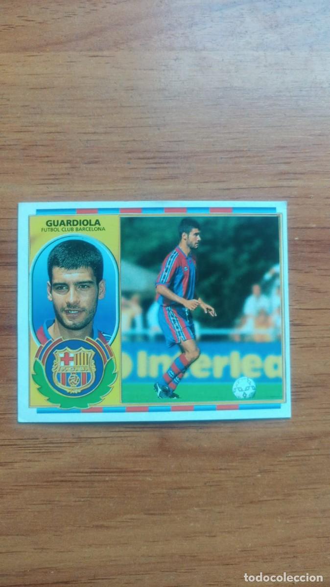 Collectable Antique Stickers: Ediciones Este F.C BARCELONA GUARDIOLA Liga 1996-1997 L0429