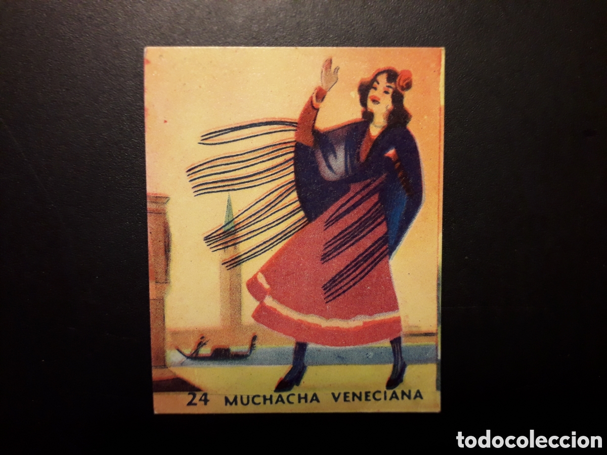 Colecionismo Cromos antigos: MUCHACHA VENECIANA N&deg; 24 RAZAS Y PA&Iacute;SES DEL MUNDO, ED HISPANO AMERICANA 1952 SIN PEG PEDIDO M&Iacute;NIM 3&euro;