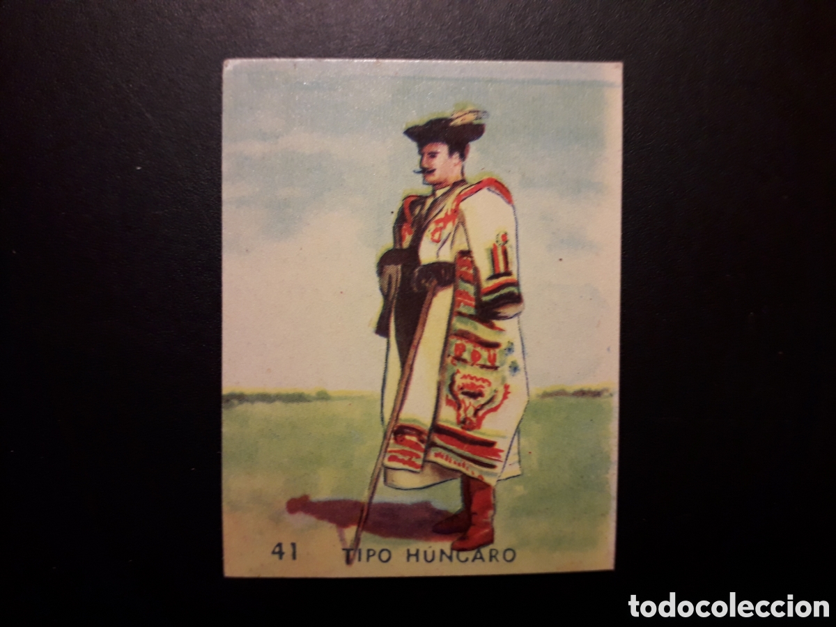 Colecionismo Cromos antigos: TIPO H&Uacute;NGARO N&deg; 41 RAZAS Y PA&Iacute;SES DEL MUNDO, ED HISPANO AMERICANA 1952 SIN PEGAR, PEDIDO M&Iacute;NIMO 3&euro;.