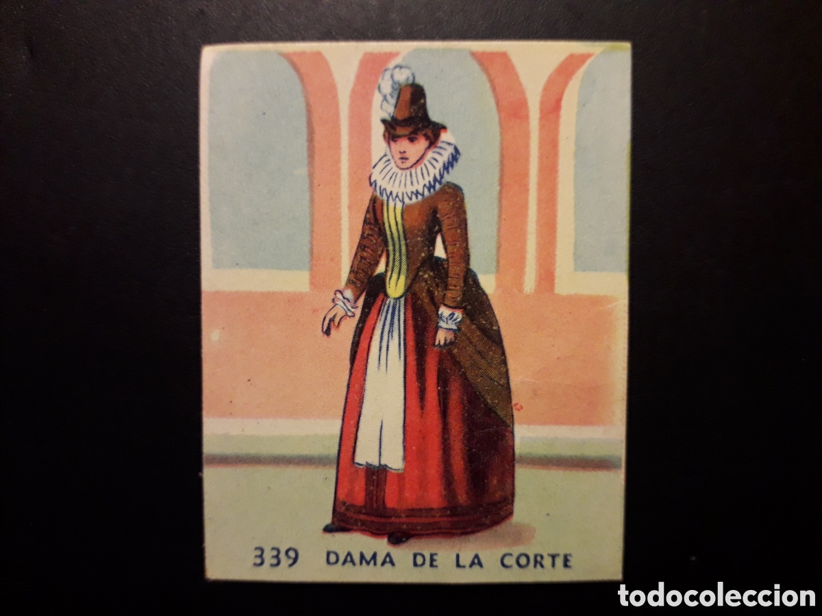 Colecionismo Cromos antigos: DAMA DE LA CORTE N&deg; 339 RAZAS Y PA&Iacute;SES DEL MUNDO, ED HISPANO AMERICANA 1952 SIN PEG PEDIDO M&Iacute;NIMO 3&euro;