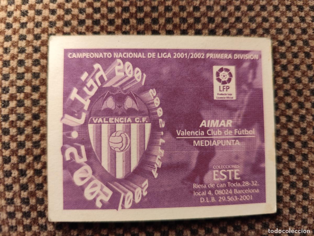 Coleccionismo cromos antiguos: Este Liga 2001/02. Aimar - Valencia - Foto 2