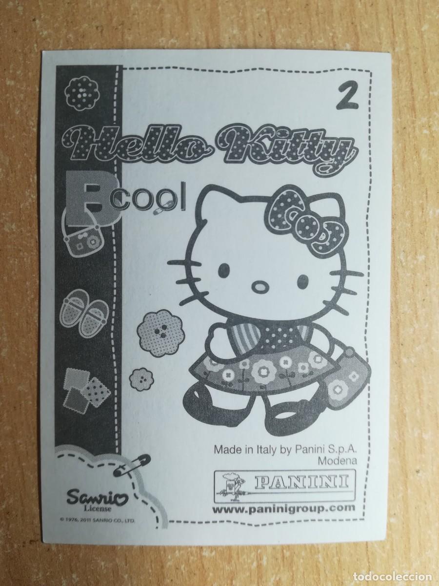 Coleccionismo cromos antiguos: Cromo Hello Kitty Bcool N&ordm; 2 sin pegar. Panini 2011. - Foto 2