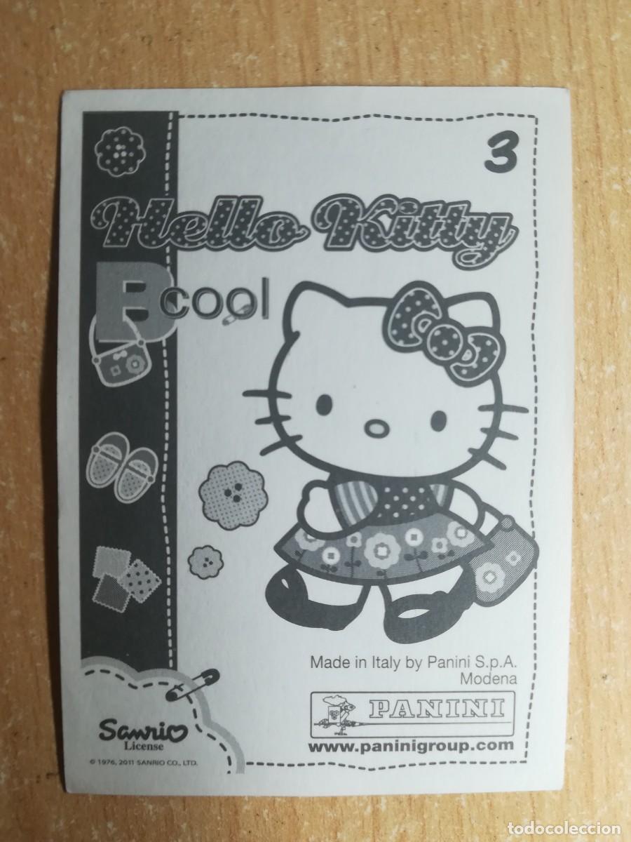 Coleccionismo cromos antiguos: Cromo Hello Kitty Bcool N&ordm; 3 sin pegar. Panini 2011. - Foto 2