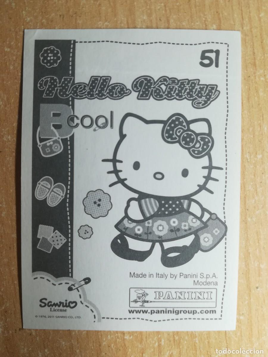 Coleccionismo cromos antiguos: Cromo Hello Kitty Bcool N&ordm; 51 sin pegar. Panini 2011. - Foto 2