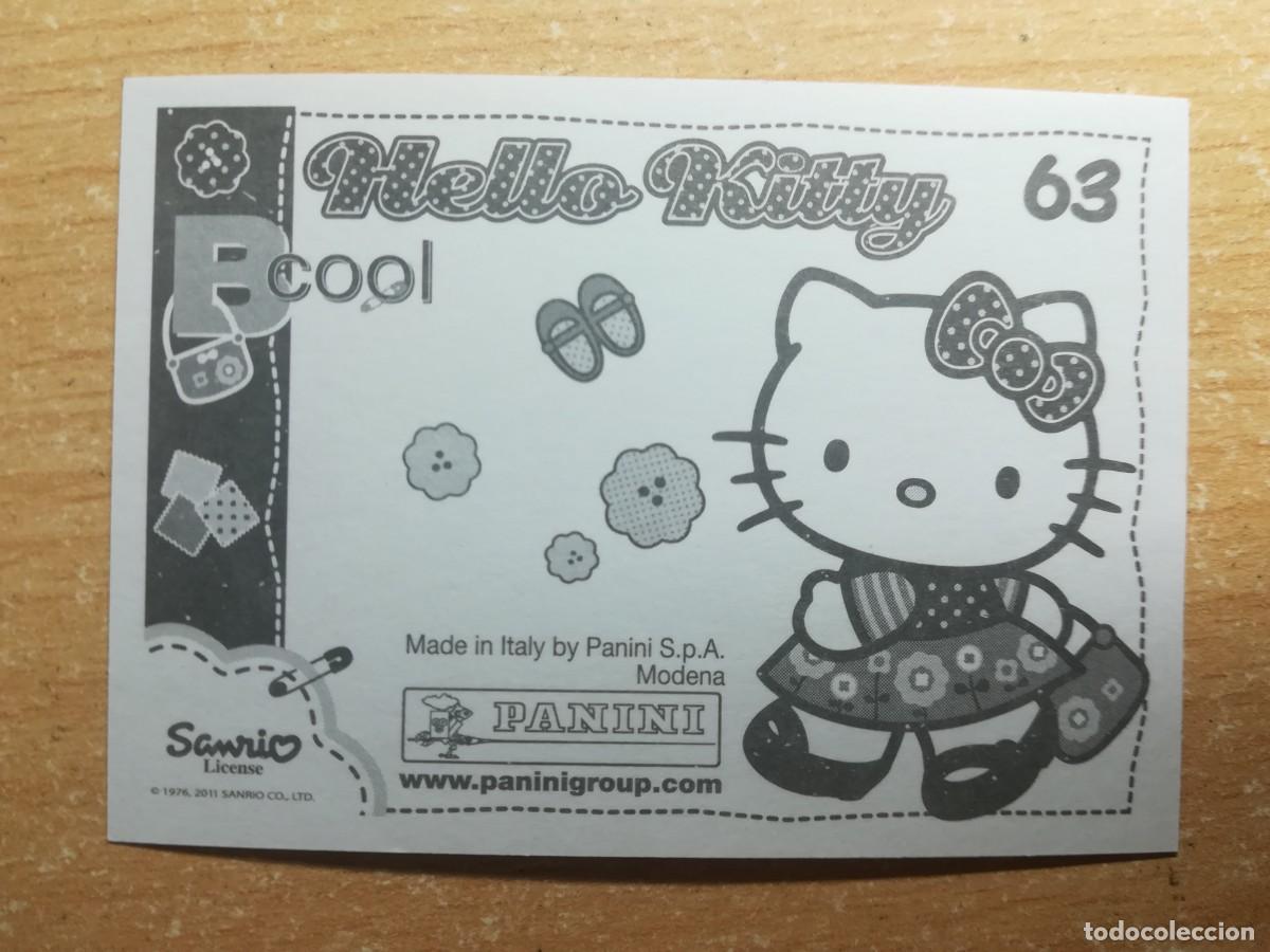 Coleccionismo cromos antiguos: Cromo Hello Kitty Bcool N&ordm; 63 sin pegar. Panini 2011. - Foto 2