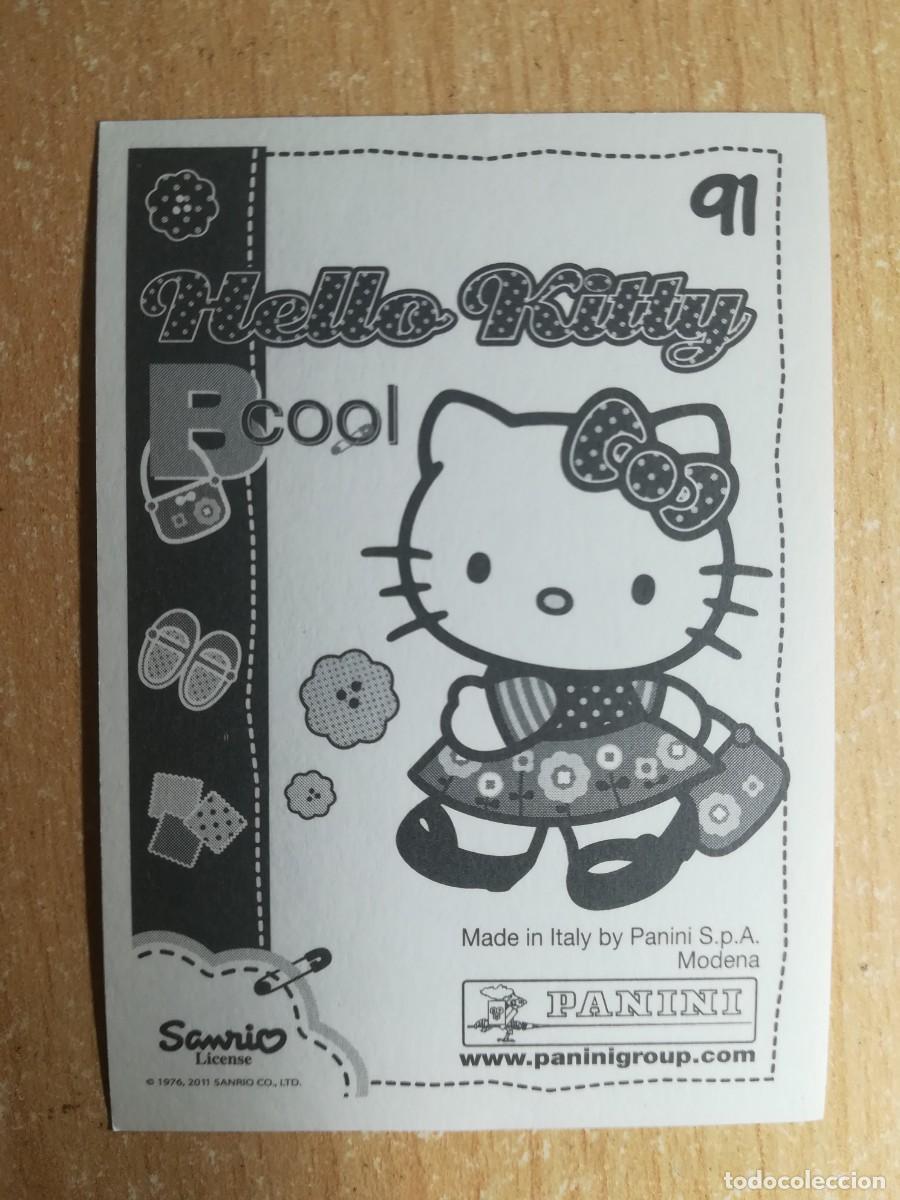 Coleccionismo cromos antiguos: Cromo Hello Kitty Bcool N&ordm; 91 sin pegar. Panini 2011. - Foto 2