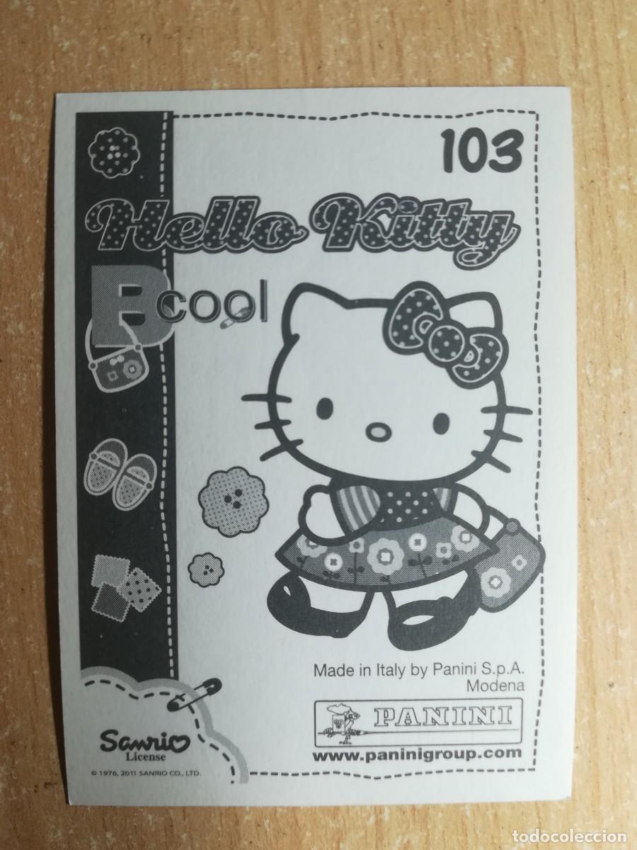 Coleccionismo cromos antiguos: Cromo Hello Kitty Bcool N&ordm; 103 sin pegar. Panini 2011. - Foto 2