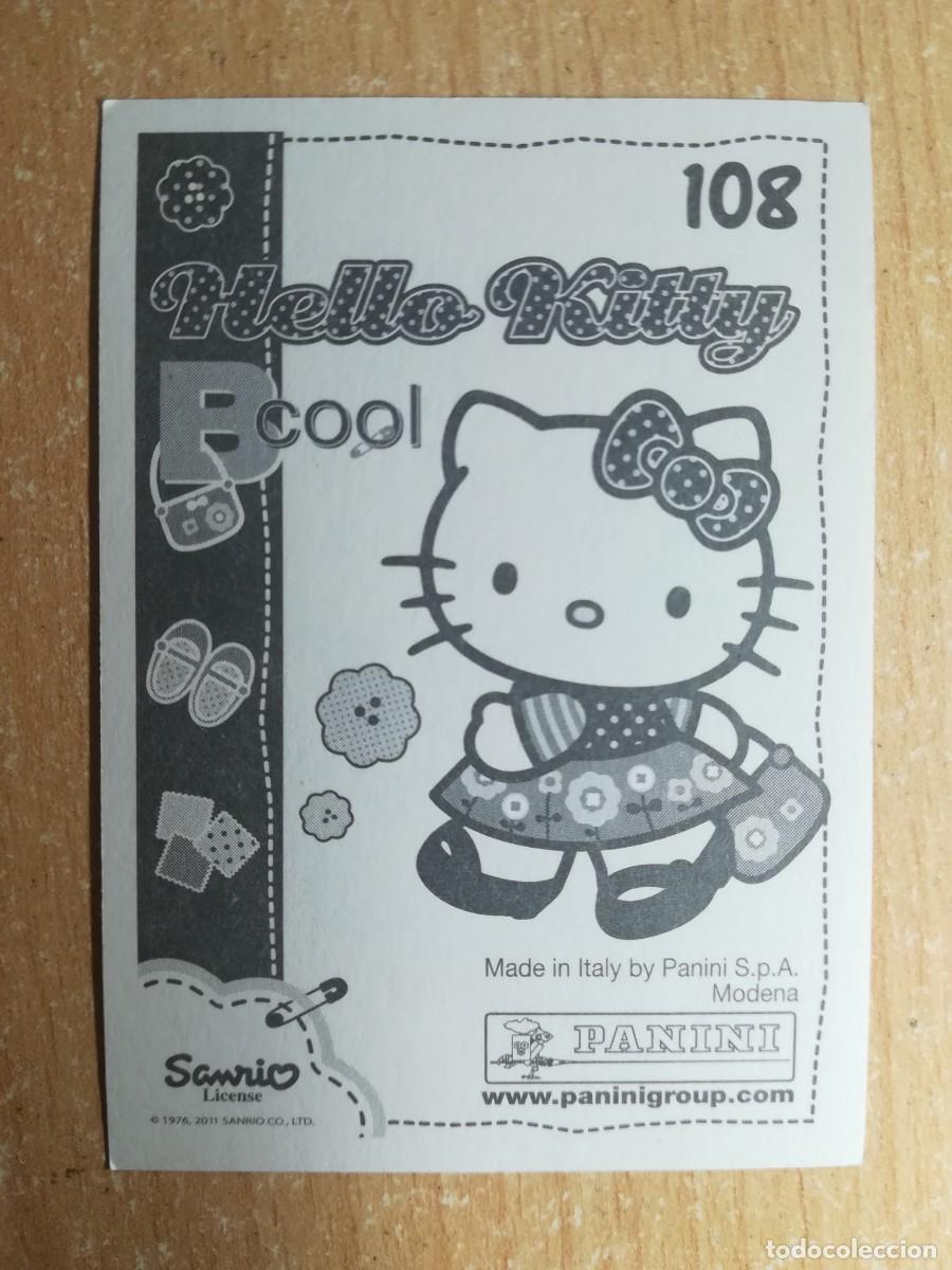 Coleccionismo cromos antiguos: Cromo Hello Kitty Bcool N&ordm; 108 sin pegar. Panini 2011. - Foto 2