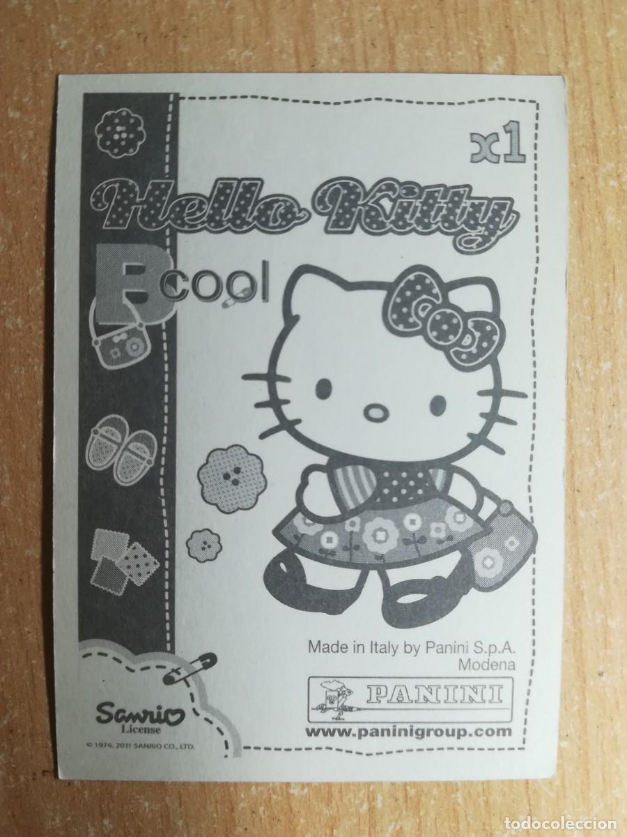Coleccionismo cromos antiguos: Cromo Hello Kitty Bcool Letra X1 sin pegar. Panini 2011. - Foto 2