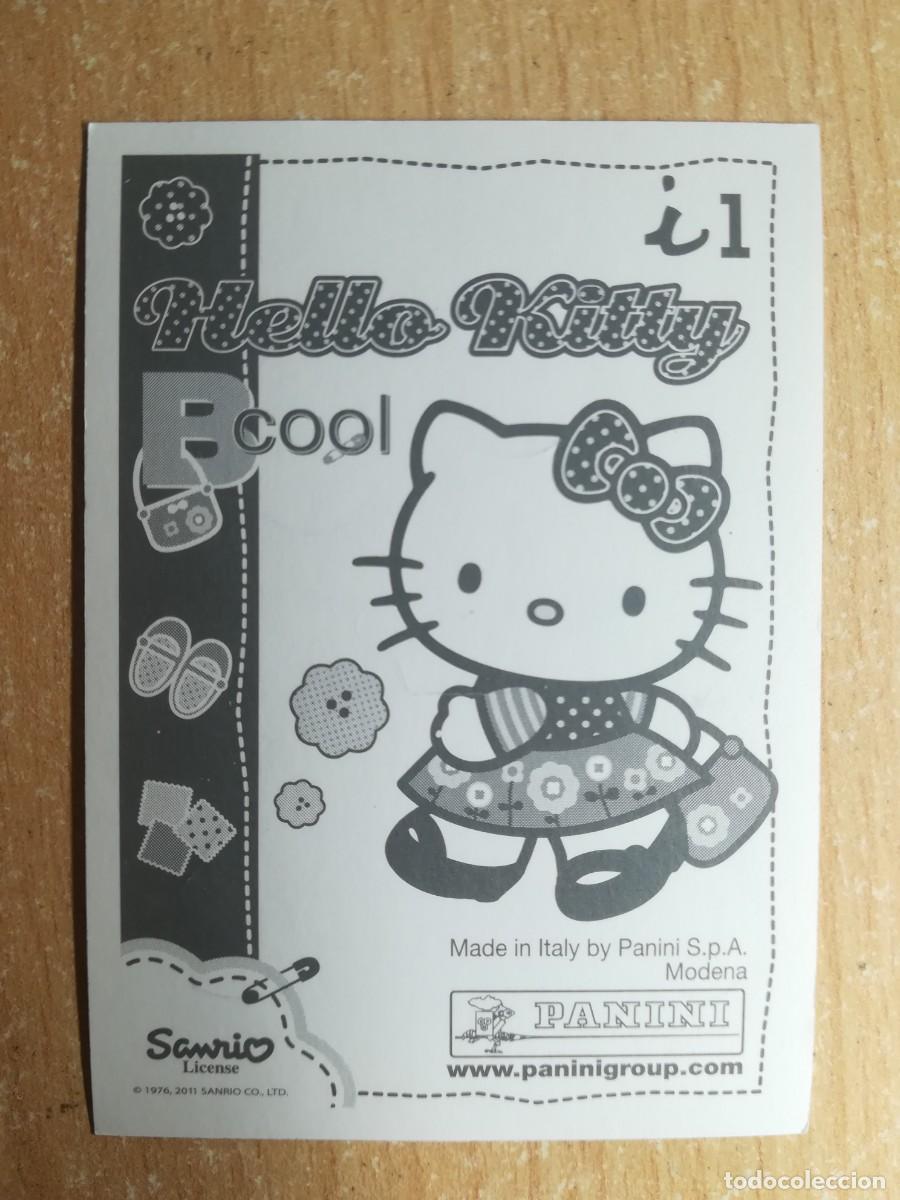 Coleccionismo cromos antiguos: Cromo Hello Kitty Bcool Letra i1 sin pegar. Panini 2011. - Foto 2