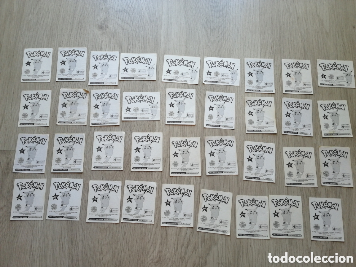 Coleccionismo cromos antiguos: Lote 36 cromos Pok&eacute;mon 1999 - Foto 2