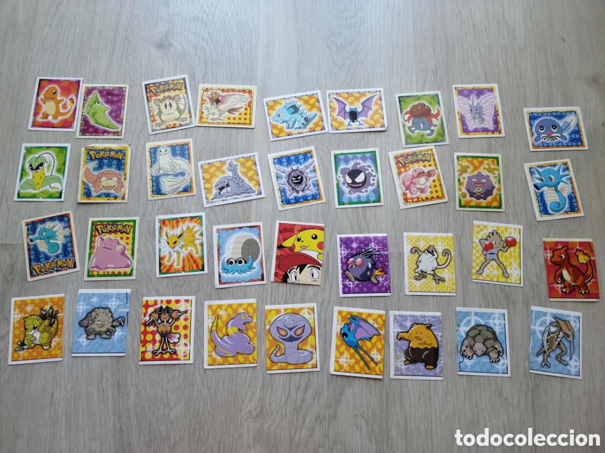 Coleccionismo cromos antiguos: Lote 36 cromos Pok&eacute;mon 1999 - Foto 1