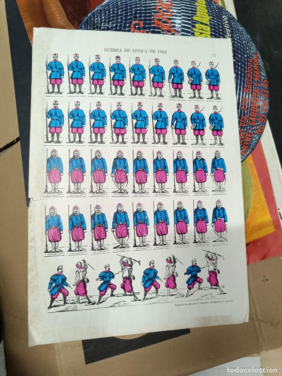 Sammeln alte Sammelbilder: ANTIGUA REPRODUCCION DE CROMOS DE 1859, GUERRA DE AFRICA, 1982 -K4